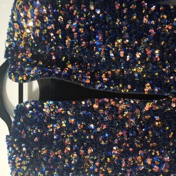 HELSI Milena Elegant Black Sequin Long Sleeve Dress XS Designer Neiman Marcus - Picture 15 of 16